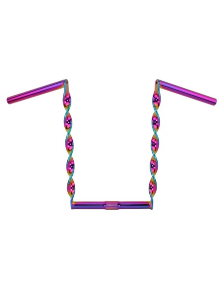 Flat Twisted Handlebar 15 25.4mm Oil Slick.